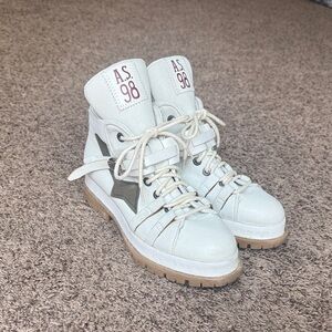 A.S.98 White Sneaker boots, women’s size EU 38/ US 7.5-8